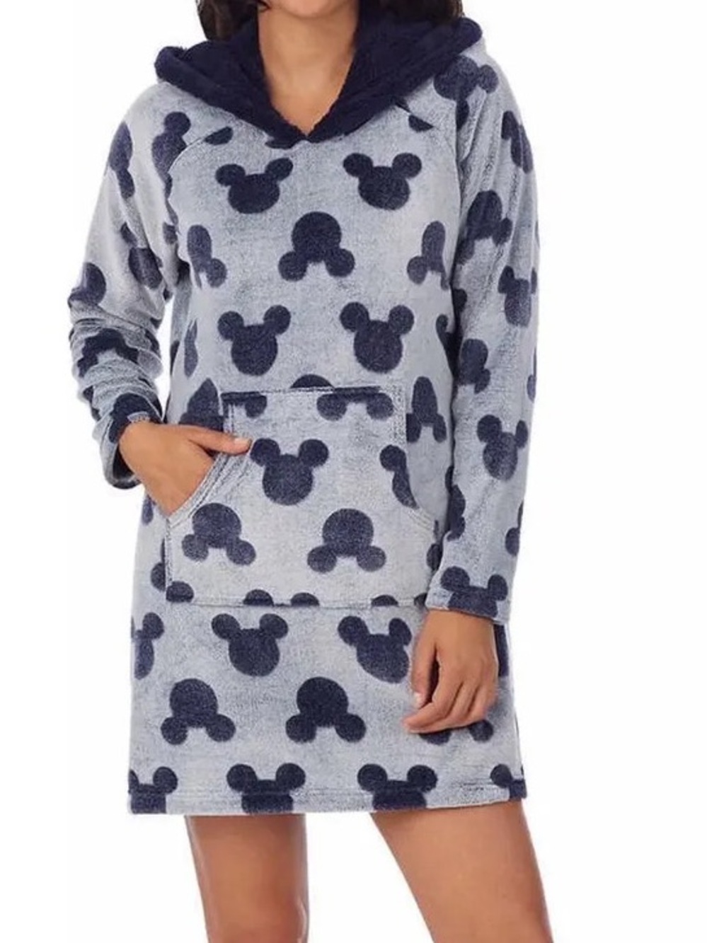 Mickey Mouse Grey Pullover Oversized Sweater - size medium